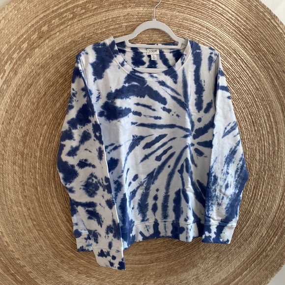 J. Crew Tie Dye Sweatshirt NWT - Picture 6 of 9